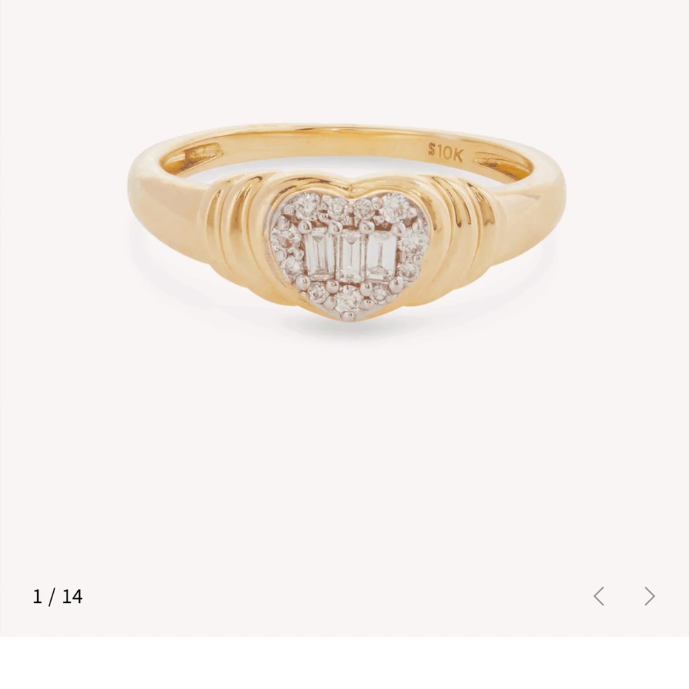 Heart of the Matter Pinky Signet ring